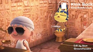 Ankha taking a dump