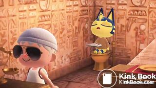Ankha taking a dump