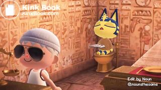 Ankha taking a dump