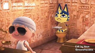 Ankha taking a dump