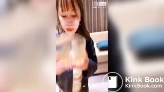 chinese girl eat shit with noodles part2