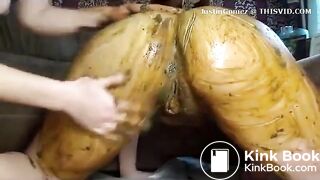 2 Girls Play with Scat and Orgasm