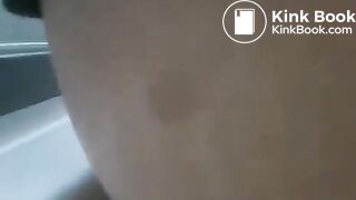 Girl making lots of pooping sounds