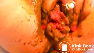 Shit-Covered Silently Barking Prolapsed Anus