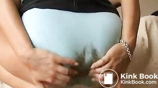 beautiful blonde shitted and pissed