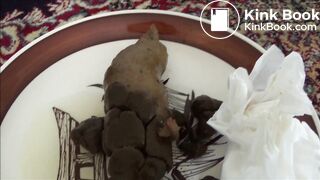 Hot girl curls out a monster