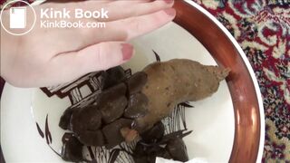 Hot girl curls out a monster