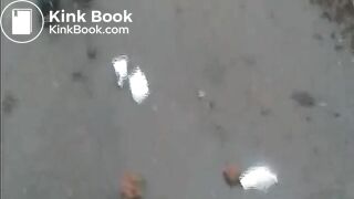 2 Girls pooping on a public road