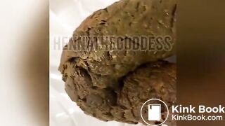 Black girl massive shit
