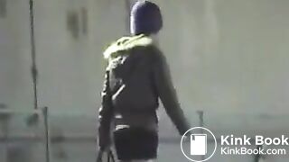 outdoors shitting unusual cleaning 041 (girl soft shit on parking lot)