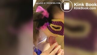 girl shits on cumming dick