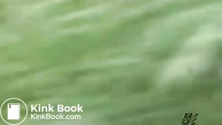 Japanese sports girl feeding poop for flies