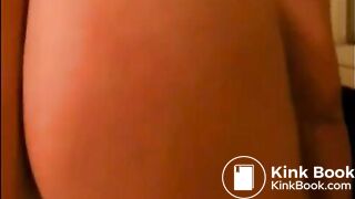 Milf is shitting closeup on the floor