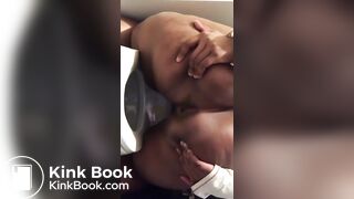 Huge ass ebony pooping