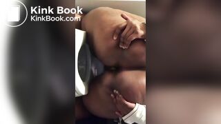Huge ass ebony pooping