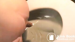 Three girls pooping in the toilet