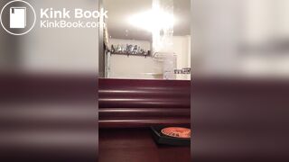 Cutie shits her blue panties