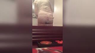 Cute girl cant help herself. Shits her panties