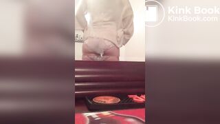 Cute girl cant help herself. Shits her panties