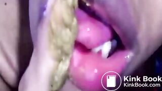 Poop Eater Big Lips Young Girl Winking Gaping Dirty Asshole