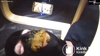 Toilet slave eats everything - video 2