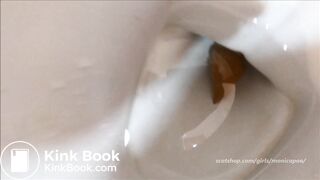 Chick does a MASSIVE shit and then shows off her MASSIVE swingin tits