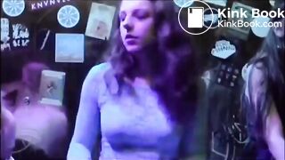 Sexy girl has diarrhea in a no stall washroom