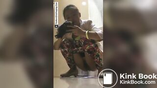 Pretty girl pooping 2