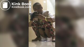 Pretty girl pooping 2