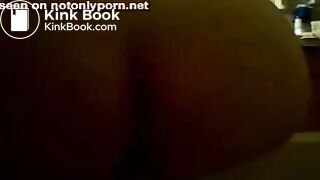 Ebony bathtub poop in the dark