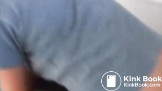 Attractive blonde pooping on the toilet in two scenes