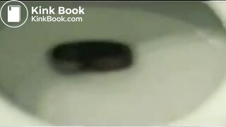 Female shitting in toilet 1