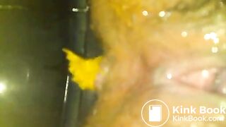 girl filmed pooping