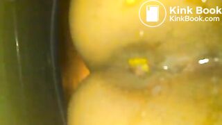 girl filmed pooping