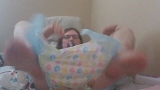 Poopy diaper change - video 3
