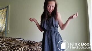 very sexy girl shit on the floor - video 3