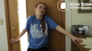 Sexy girl out jogging has an explosive case of diarrhea