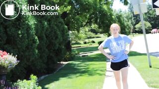 Sexy girl out jogging has an explosive case of diarrhea