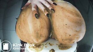 Top scat with dirty pussy