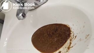 Laxative makes girl fart shit all Over