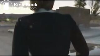 Office Woman pooping in dirty toilet