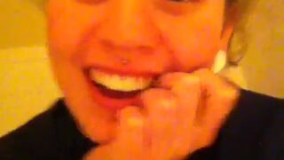 Vine woman poops on toilet 1