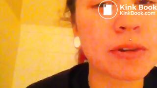 Vine woman poops on toilet 1