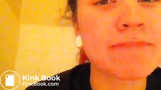 Vine woman poops on toilet 1