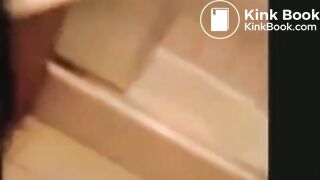Girl let’s loose on toilet
