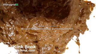 beautiful sexy naked blonde with a mask shitted peed