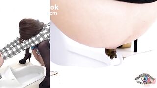 盗覗6カメトイレ ヤラシイ下着の女のうんこ