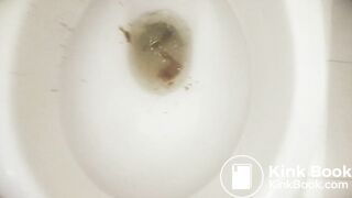 have a very sexy girl diarrhea in the airport toilet