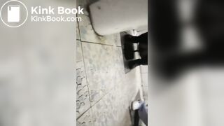 Chinese girl pooping public toilet - video 2