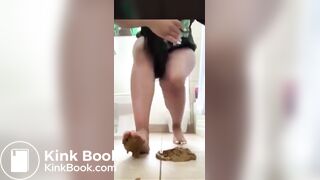 Big booty bbw take the biggest shit ever